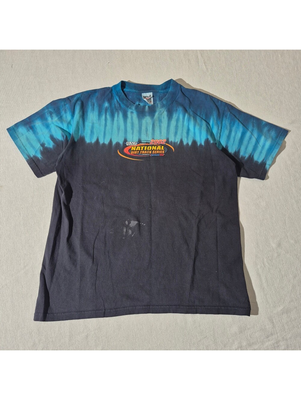 Anvil 2002 National Dirt Track Series M Med tie-dye T-shirt